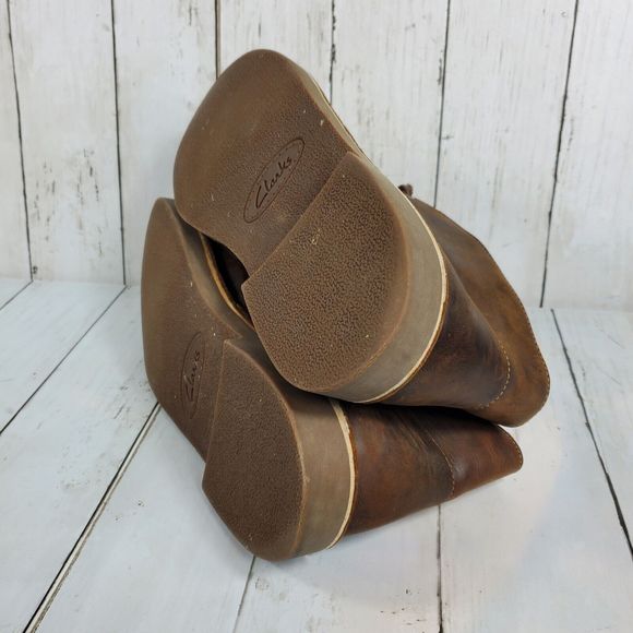 Clarks Bushacre 2 Size 10.5 Chukka Desert Leather Boots 15522 Ankle High Mens main image 11